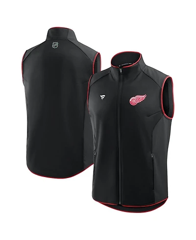 Fanatics Men's Black Detroit Red Wings Authentic Pro Rink Full-Zip Vest