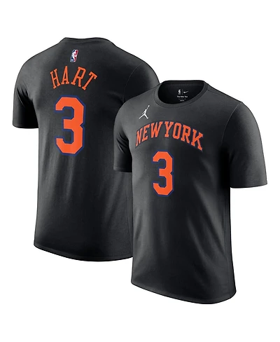 Jordan Men's and Women's Josh Hart Black New York Knicks Name Number T-Shirt