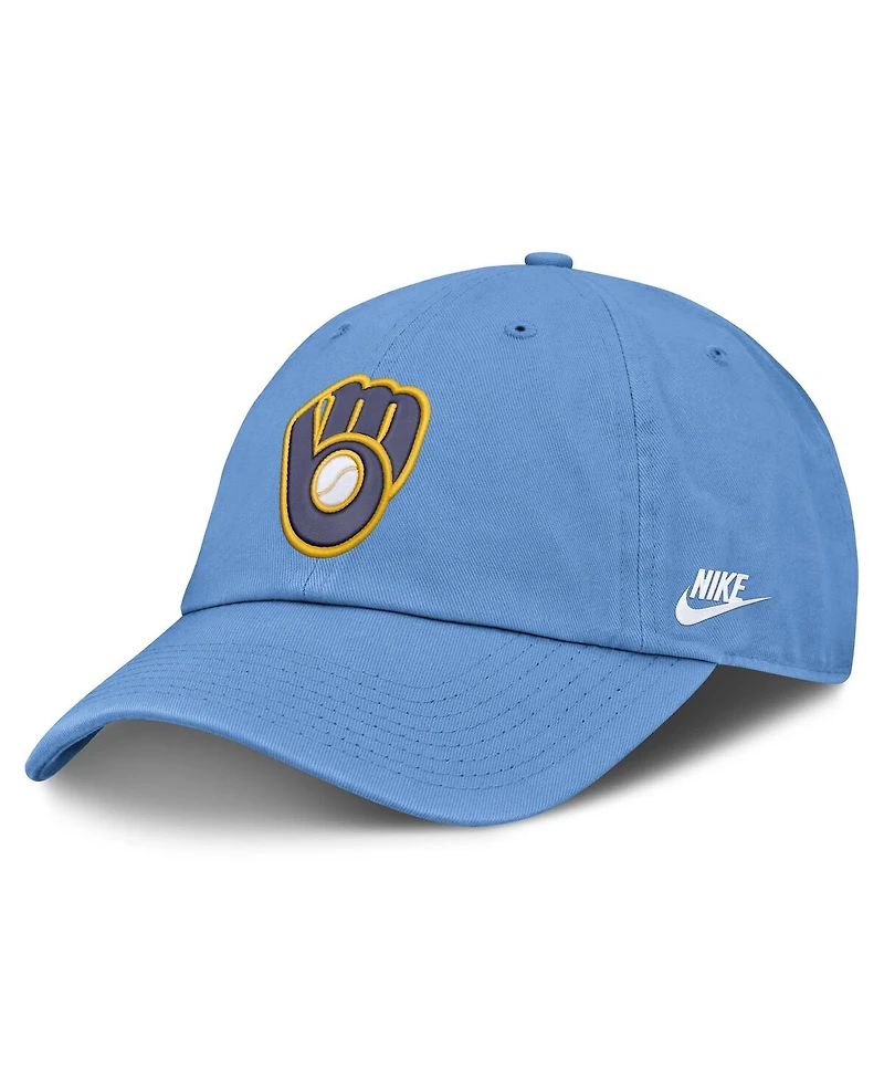 Nike Men's Light Blue Milwaukee Brewers Cooperstown Collection Club Adjustable Hat