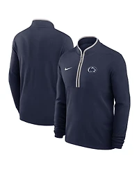 Nike Men's Navy Penn State Nittany Lions Courtside Victory Dri-fit Half-Zip Pullover Sweatshirt