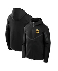 Nike Men's Black San Diego Padres Tech Fleece Windrunner Full-Zip Hoodie Jacket