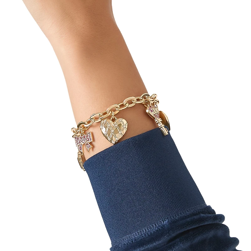 Juicy Couture Heart & Key Charm Bracelet