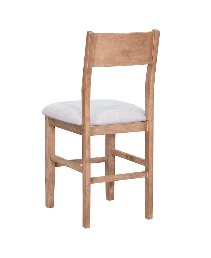 Maison Boucle Space-Saving 5-Piece Counter Height Dining Table Set with 4 Upholstered Chairs