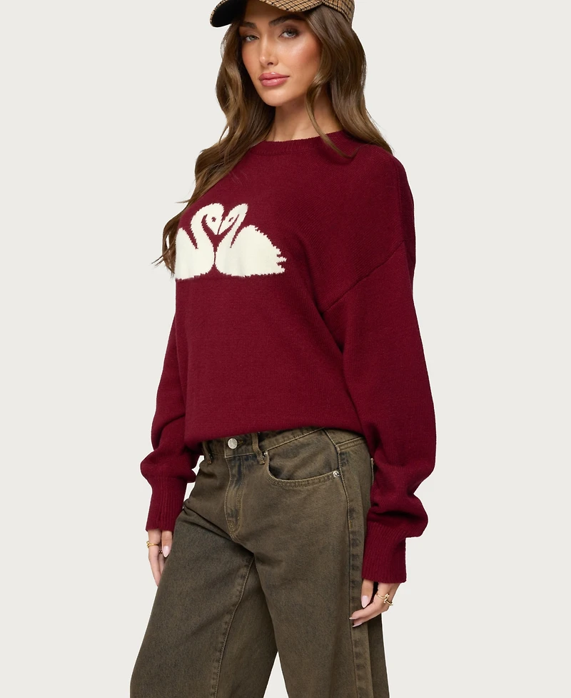 Edikted Women's Swan Oversized Knit Sweater