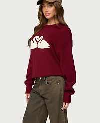 Edikted Women's Swan Oversized Knit Sweater