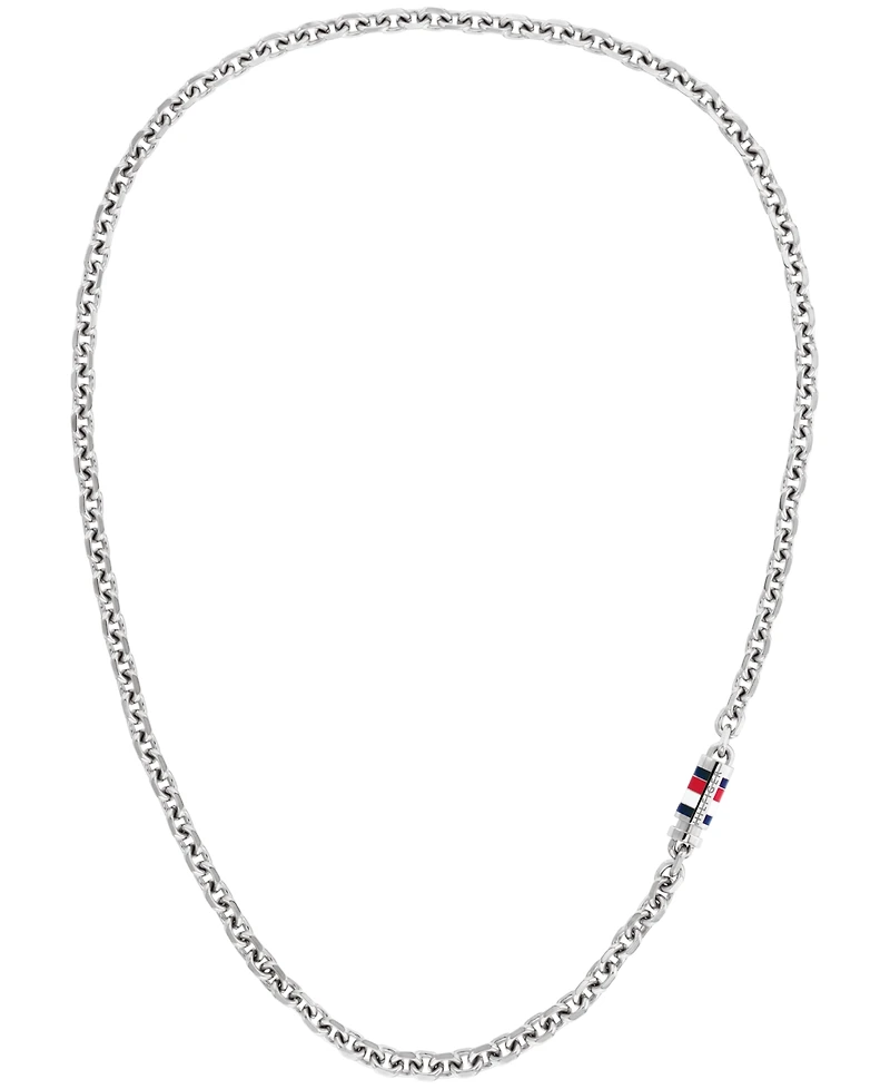 Tommy Hilfiger Men's Silver-Tone Stainless Steel Necklace