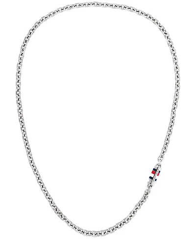 Tommy Hilfiger Men's Silver-Tone Stainless Steel Necklace