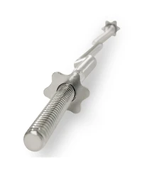 Sunny Health & Fitness 47" Threaded Ez Curl Chrome Bar