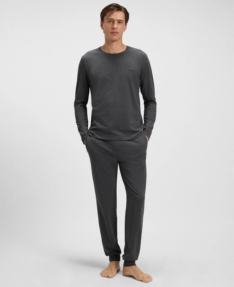 Boss Men's Mix and Match Long-Sleeve Crewneck T-Shirt