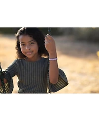 Breast Cancer Awareness Handmade Beaded Bracelet – Pink with White Hope