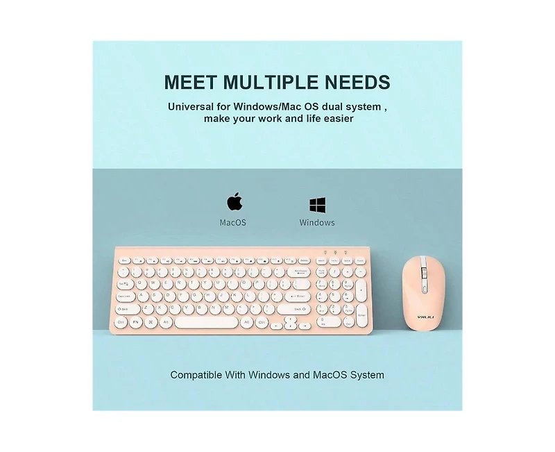 risokeys Wireless Keyboard And Mouse Combo Ultra Slim