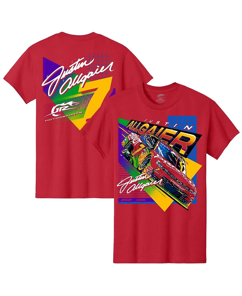 Jr Motorsports Official Team Apparel Men's Red Justin Allgaier Brandt Car T-Shirt