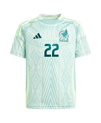 Adidas Big Boys and Girls Hirving Lozano Green Mexico National Team 2024 Away Replica Player Jersey