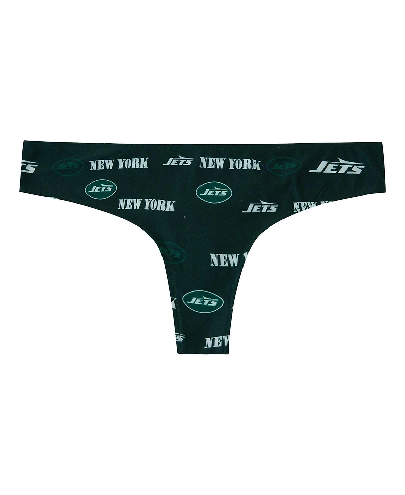 Concepts Sport Women's Green New York Jets Mosaic All Over Print Thong