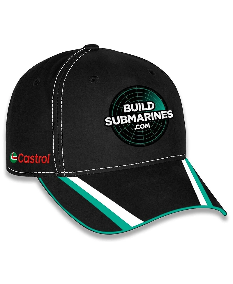 Checkered Flag Sports Men's and Women's Black Brad Keselowski Blue Forge Alliance Uniform Adjustable Hat