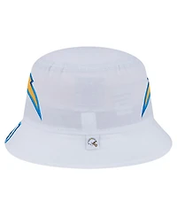 New Era Men's White Los Angeles Chargers Helmet Bucket Hat