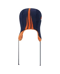 New Era Men's Navy Denver Broncos Helmet Head Trapper Knit Hat