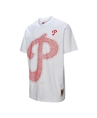 Mitchell & Ness Women's White Philadelphia Phillies Striker Premium Graphic T-Shirt