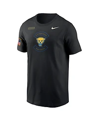 Nike Men's Black Pitt Panthers 2025 Military Appreciation Dri-fit T-Shirt