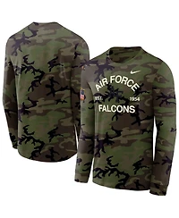 Nike Men's Camo Air Force Falcons 2025 Military Appreciation Legend Dri-fit Long Sleeve T-Shirt