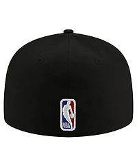 New Era Men's Black Detroit Pistons Statement Edition Jersey Hook 59Fifty Fitted Hat
