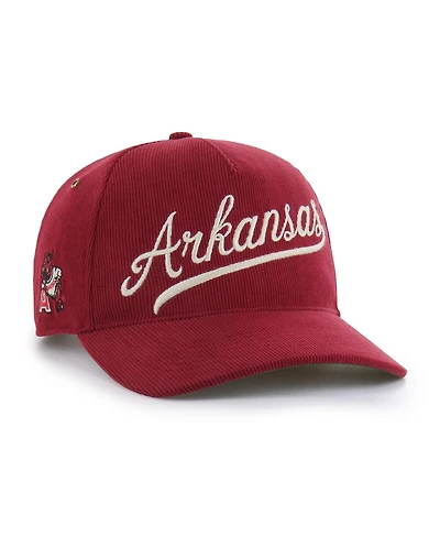 '47 Brand Men's and Women's Cardinal Arkansas Razorbacks Collections Golden Age Corduroy Hitch Adjustable Hat