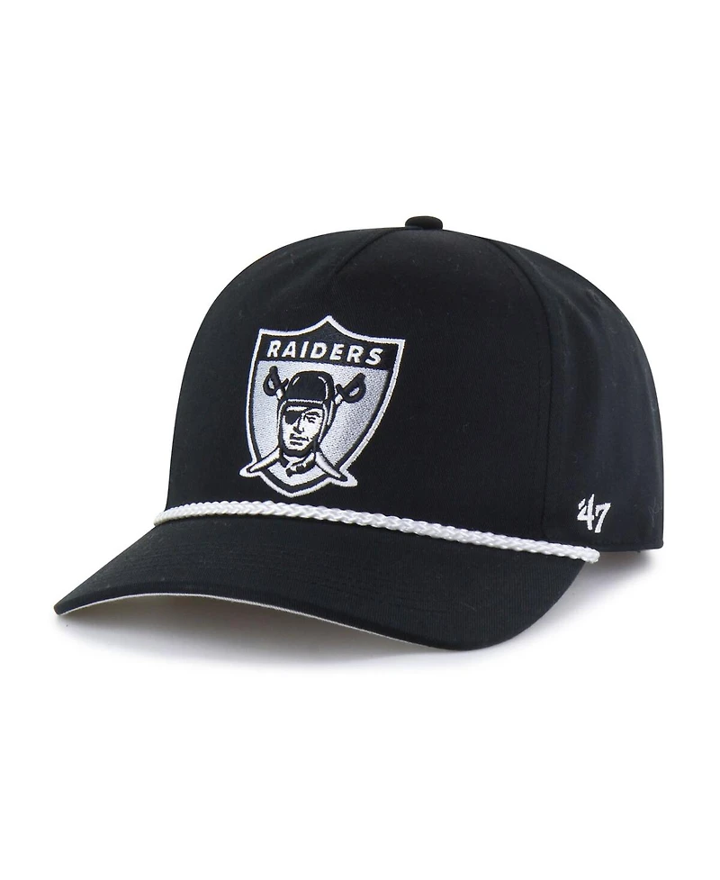 '47 Brand Men's Black Las Vegas Raiders Rope Hitch Adjustable Hat