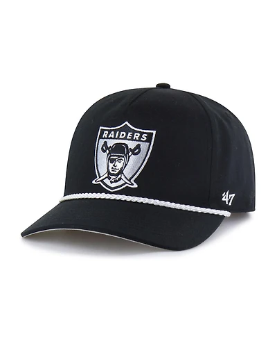'47 Brand Men's Black Las Vegas Raiders Rope Hitch Adjustable Hat