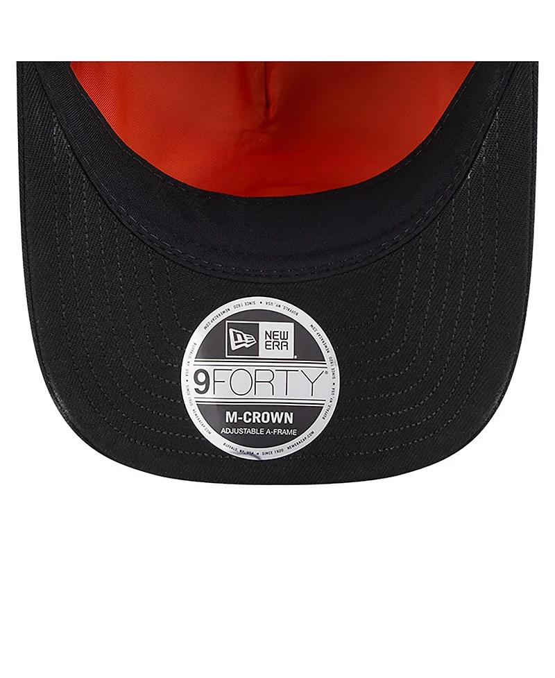 New Era x Alpha Industries Men's Black Los Angeles Chargers A-Frame 9FORTY Adjustable Hat