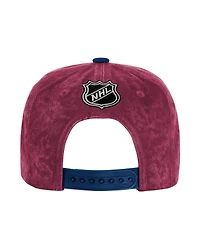 Outerstuff Big Boys and Girls Burgundy/Navy Colorado Avalanche True Retro Deadstock Adjustable Hat