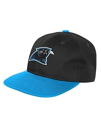 Outerstuff Big Boys and Girls Black Carolina Panthers True Retro Adjustable Hat