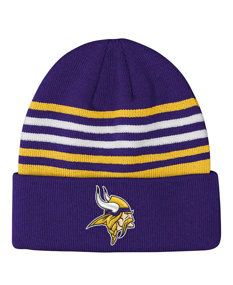 Outerstuff Big Boys and Girls Purple Minnesota Vikings Essentials Cuffed Knit Hat