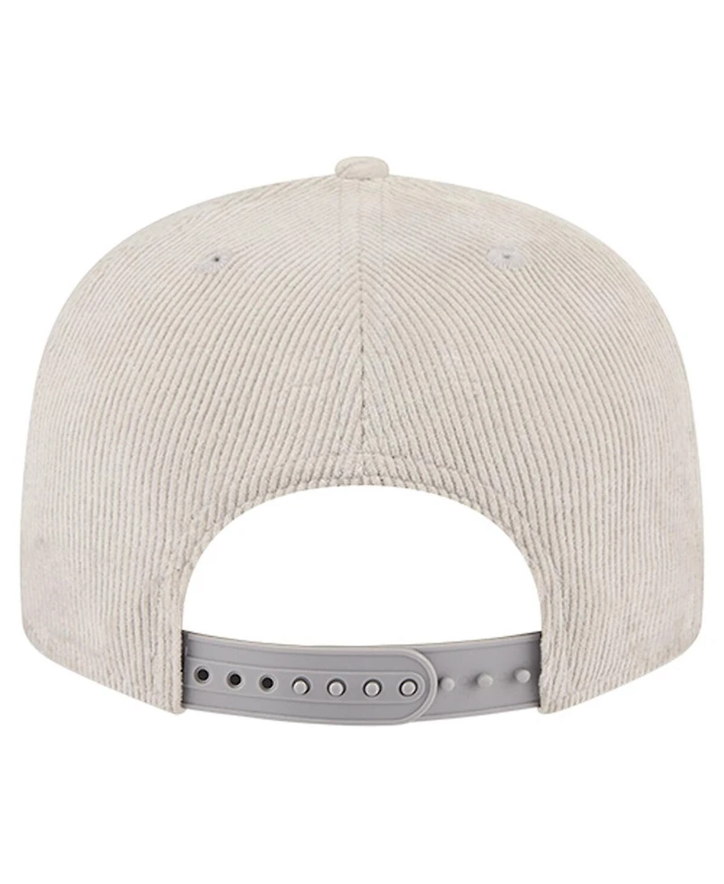 New Era Men's Gray Washington Commanders Cord Rope Corduroy 9FIFTY Snapback Hat