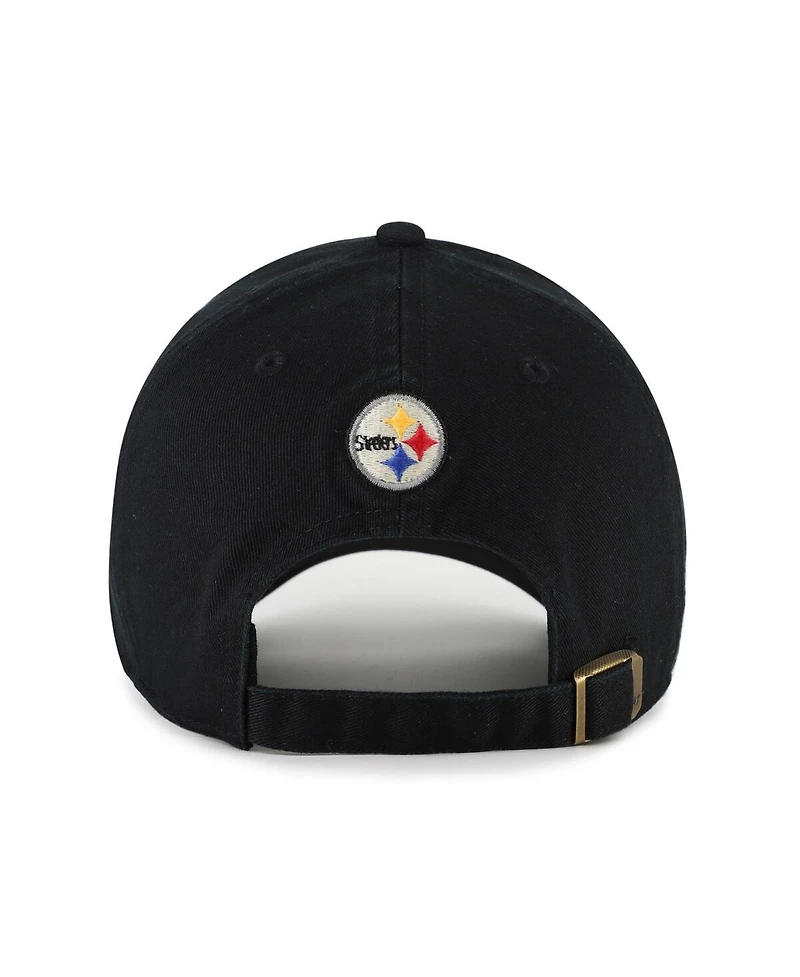 '47 Brand Women's Black Pittsburgh Steelers Zoey Clean Up Adjustable Hat