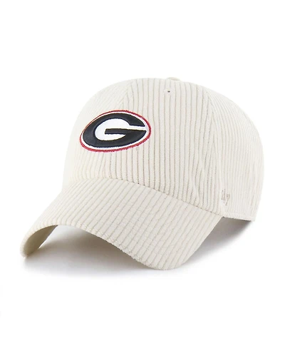 '47 Brand Men's and Women's Cream Georgia Bulldogs Luminance Mellow Clean Up Adjustable Hat