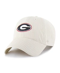 '47 Brand Men's and Women's Cream Georgia Bulldogs Luminance Mellow Clean Up Adjustable Hat