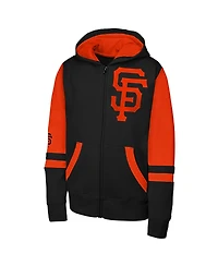 Outerstuff Men's Black San Francisco Giants Stadium Color Block Full-Zip Hoodie