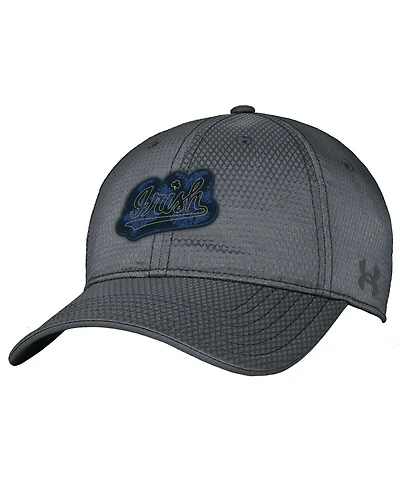 Under Armour Men's Graphite Notre Dame Fighting Irish College Essentials Zone Adjustable Hat
