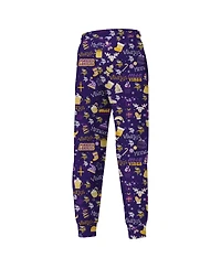 Outerstuff Big Boys and Girls Purple Minnesota Vikings Chestnut Holiday Sleep Set