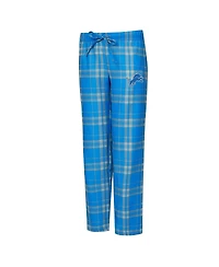 Concepts Sport Women's 2-Piece Heather Gray/Blue Detroit Lions Regulate Plaid Tank Top and Pants Sleep Set