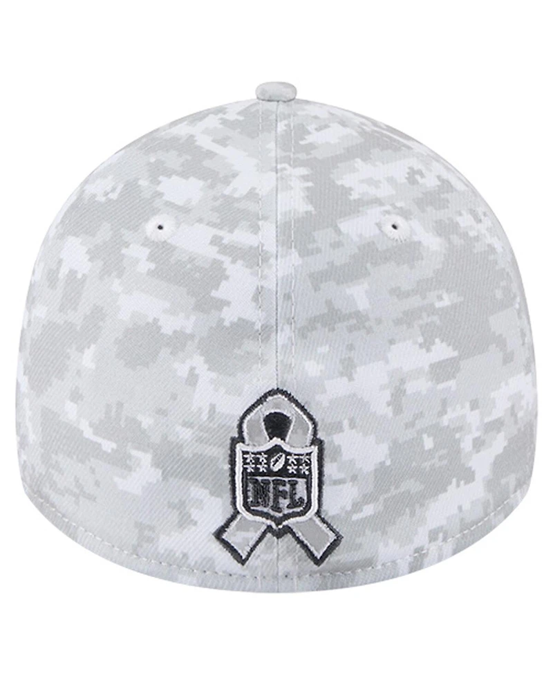 New Era Men's White San Francisco 49ers 2025 Salute to Service Digital Camo Fan Pack 39THIRTY Flex Hat