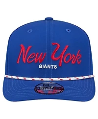 New Era Men's Royal New York Giants Script 9SEVENTY Adjustable Hat