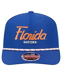 New Era Men's Royal Florida Gators Script Performance Rope 9SEVENTY Adjustable Hat