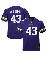 Nike Big Boys and Girls Andrew Van Ginkel Purple Minnesota Vikings Team Game Jersey