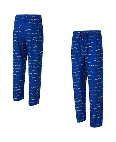 Concepts Sport Men's Royal Los Angeles Chargers Mosaic All Over Print Pants