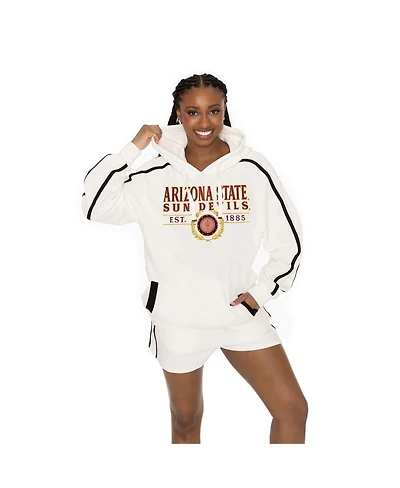 Gameday Couture Men's 2-Piece Cream Arizona State Sun Devils Down, Set, Go Hoodie and Shorts Lounge Set