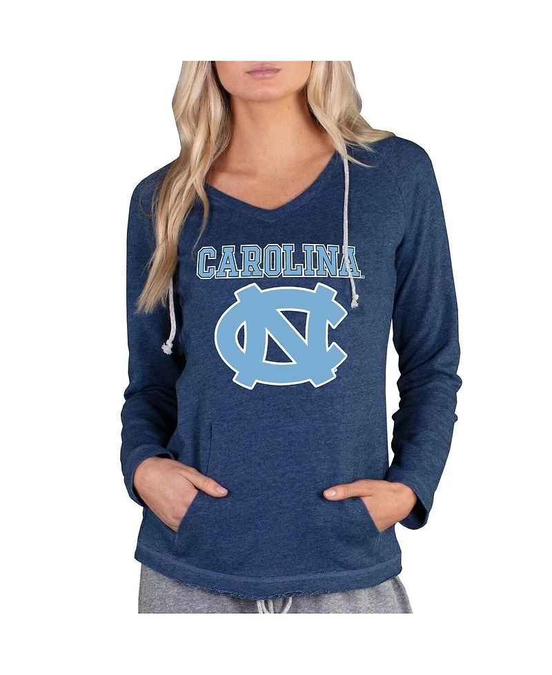 Concepts Sport Women's Navy North Carolina Tar Heels Mainstream Lightweight Terry Pullover Hoodie