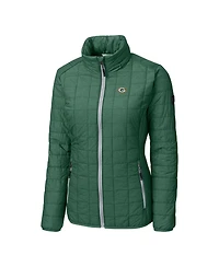 Cutter & Buck Women's Green Bay Packers Rainier PrimaLoft Eco Insulated Full-Zip Puffer Jacket