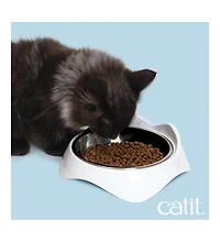 Catit Pixi Dish White w/extra bowl