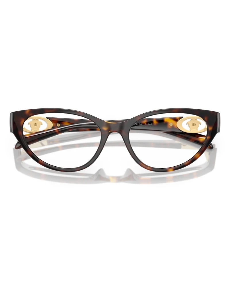 Versace Women's Cat Eye Eyeglasses, VE3372U